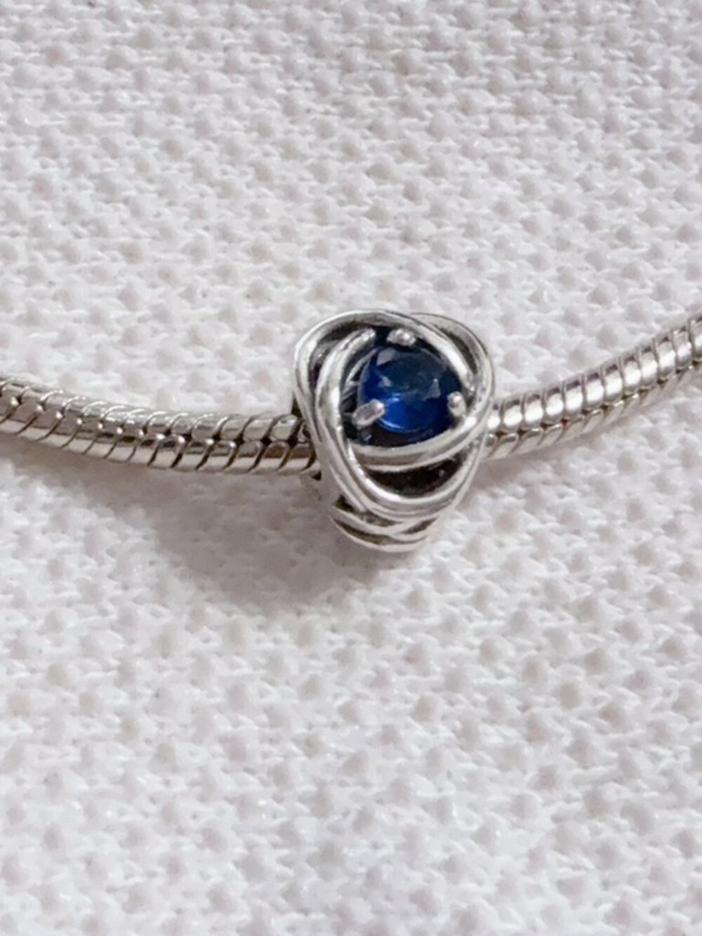 September Birthstone Eternity Circle Charm For Pandora Bracelet